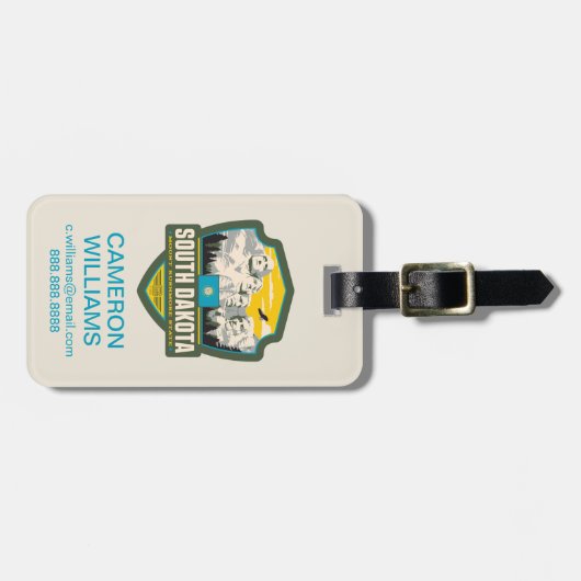 State Pride | South Dakota Bagagelabel (Voorkant horizontaal)