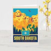 State Pride | South Dakota Kaart (Gele Bloem)