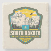 State Pride | South Dakota Stenen Onderzetter (Voorkant)