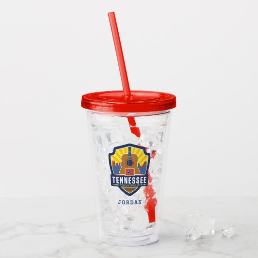 State Pride | Tennessee Acryl Drinkbeker (Voorkant ijs)