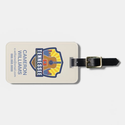 State Pride | Tennessee Bagagelabel (Voorkant horizontaal)