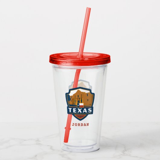 State Pride | Texas Acryl Drinkbeker (Achterkant)