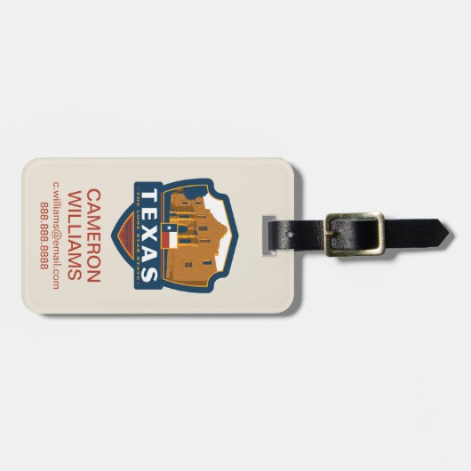 State Pride | Texas Bagagelabel (Voorkant horizontaal)