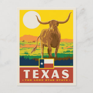 State Pride Texas Briefkaart