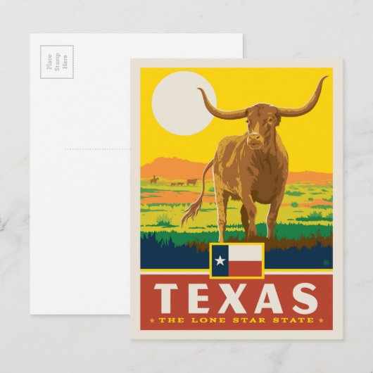 State Pride | Texas Briefkaart (Voorkant / Achterkant)