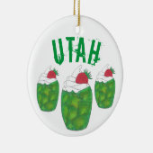 State Pride UTAH Green Gelatin Dessert Parfait Keramisch Ornament (Rechts)