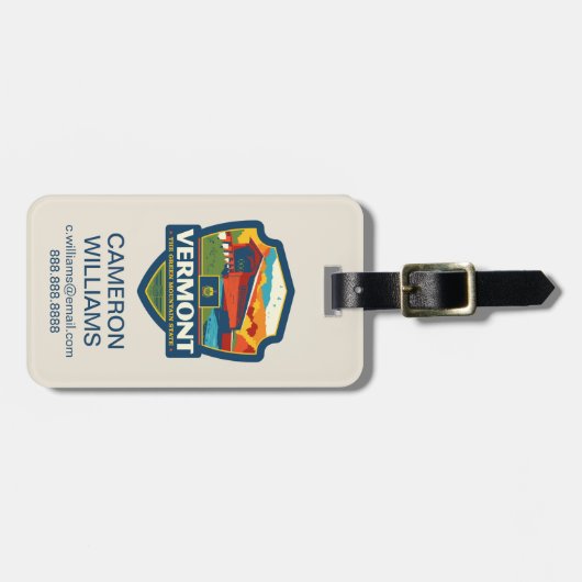 State Pride | Vermont Bagagelabel (Voorkant horizontaal)