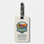 State Pride | Vermont Bagagelabel (Achterkant verticaal)