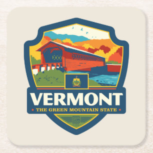 State Pride   Vermont Kartonnen Onderzetters