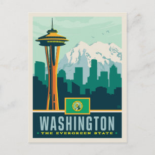 State Pride Washington Briefkaart