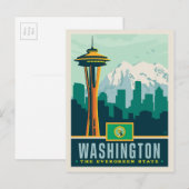 State Pride | Washington Briefkaart (Voorkant / Achterkant)