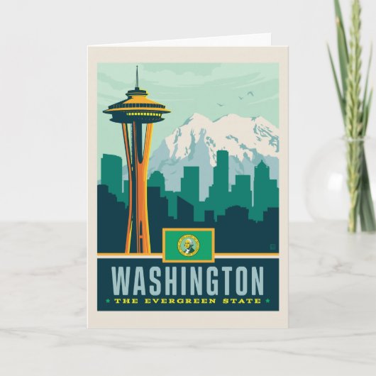 State Pride | Washington Kaart (Voorkant)