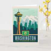 State Pride | Washington Kaart (Gele Bloem)