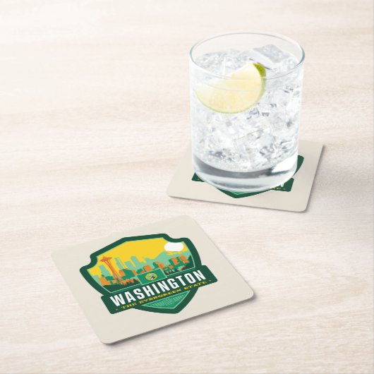 State Pride | Washington Kartonnen Onderzetters (Insitu)