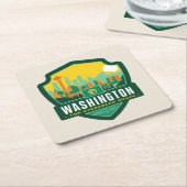 State Pride | Washington Kartonnen Onderzetters (Schuin)