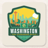 State Pride | Washington Kartonnen Onderzetters (Voorkant)