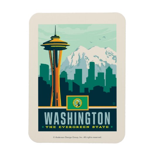 State Pride | Washington Magneet (Verticaal)