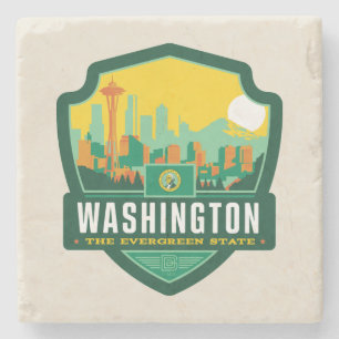 State Pride   Washington Stenen Onderzetter