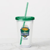State Pride | West Virginia Acryl Drinkbeker (Achterkant)