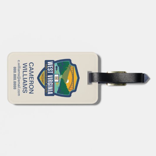 State Pride | West Virginia Bagagelabel (Achterkant horizontaal)