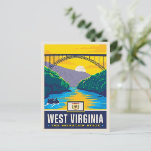 State Pride | West Virginia Briefkaart (Staand voorkant)