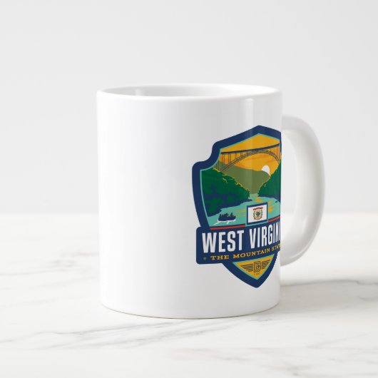 State Pride | West Virginia Grote Koffiekop (Voorkant rechts)