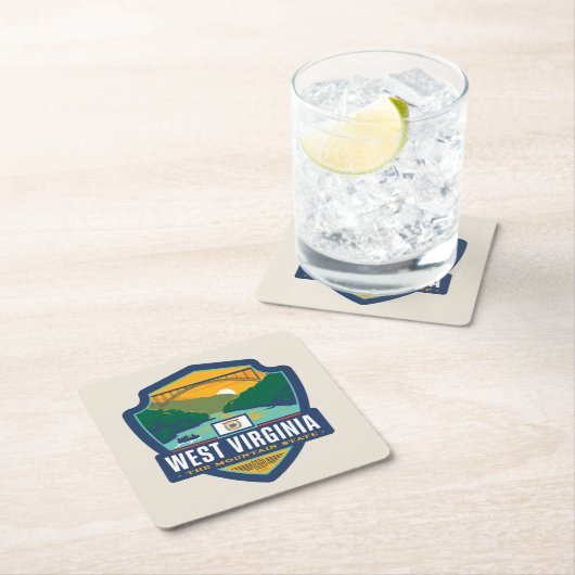 State Pride | West Virginia Kartonnen Onderzetters (Insitu)