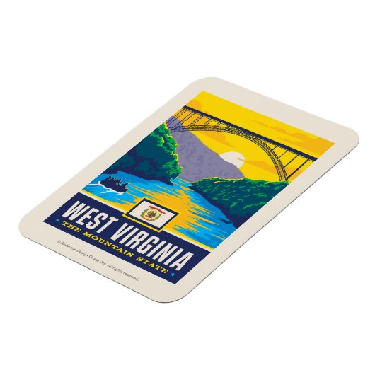 State Pride | West Virginia Magneet (Linkerzijde)