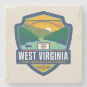State Pride | West Virginia Stenen Onderzetter (Voorkant)