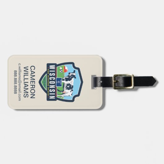 State Pride | Wisconsin 2 Bagagelabel (Voorkant horizontaal)