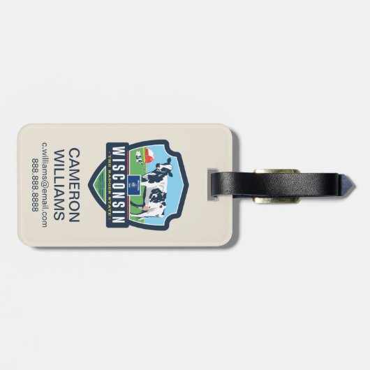 State Pride | Wisconsin 2 Bagagelabel (Achterkant horizontaal)