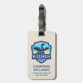 State Pride | Wisconsin Bagagelabel (Achterkant verticaal)