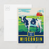 State Pride | Wisconsin Briefkaart (Voorkant / Achterkant)