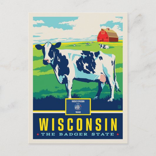State Pride | Wisconsin Briefkaart (Voorkant)