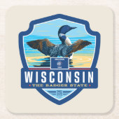 State Pride | Wisconsin Kartonnen Onderzetters (Voorkant)