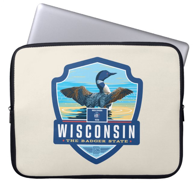 State Pride | Wisconsin Laptop Sleeve (Voorkant)