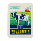 State Pride | Wisconsin Magneet (Verticaal)
