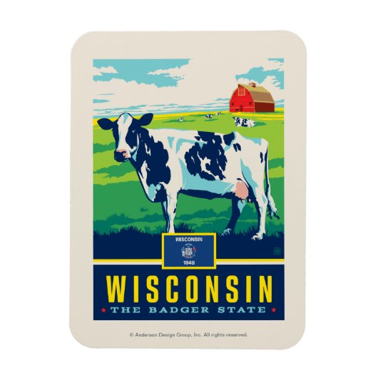 State Pride | Wisconsin Magneet (Verticaal)
