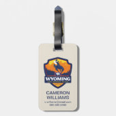 State Pride | Wyoming Bagagelabel (Achterkant verticaal)