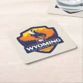 State Pride | Wyoming Kartonnen Onderzetters (Schuin)
