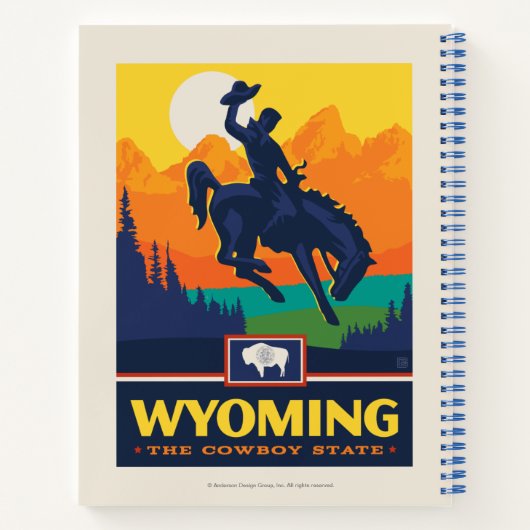 State Pride | Wyoming Notitieboek (Achterkant)