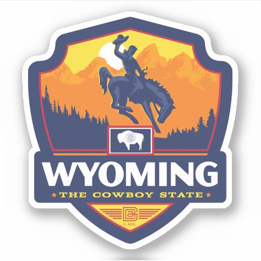State Pride | Wyoming Sticker (Voorkant)