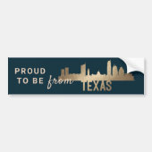 State Proud Texas Gold Bumpersticker (Voorkant)