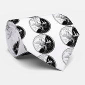 State Quarter van Illinois Reverse Side Faux Stropdas (Opgerold)