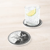 State Quarter van Illinois Reverse Side Faux Zandsteen Onderzetter (Zijkant)