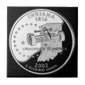 State Quarter van Indiana achterzijde namaak Tegeltje (Voorkant)