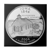 State Quarter van Iowa achterzijde nep Tegeltje (Voorkant)