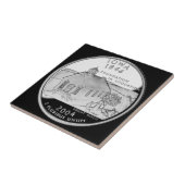 State Quarter van Iowa achterzijde nep Tegeltje (Zijkant)