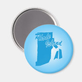 State Rhode Island Magnet (Voorkant / Achterkant)