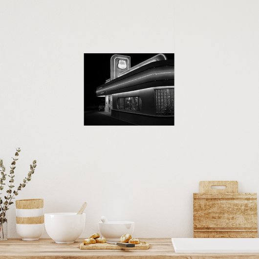State Road 66 Diner Retro Poster (Keuken)